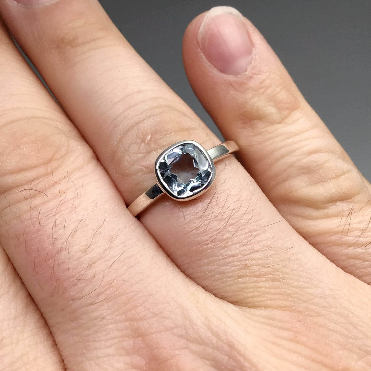 Blue Topaz Ring-Rocks and Gems Canada