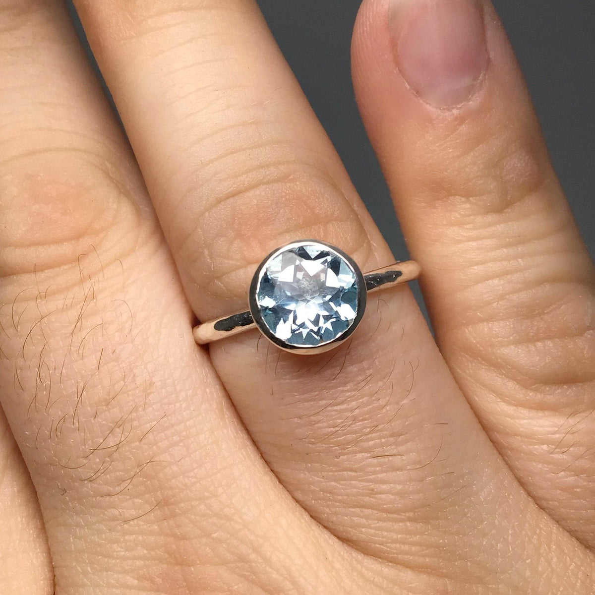 Blue Topaz Ring-Rocks and Gems Canada