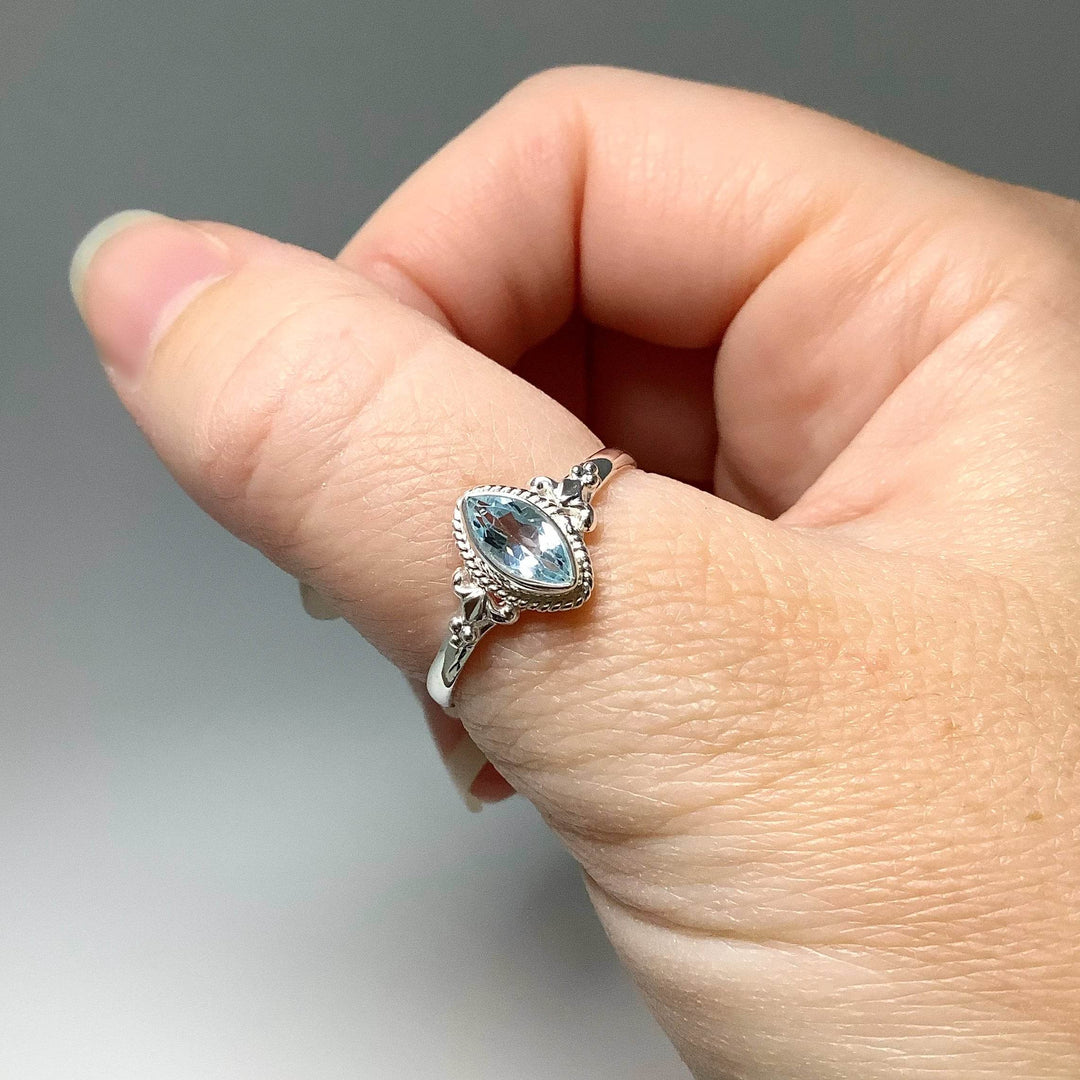 Blue Topaz Ring-Rocks and Gems Canada