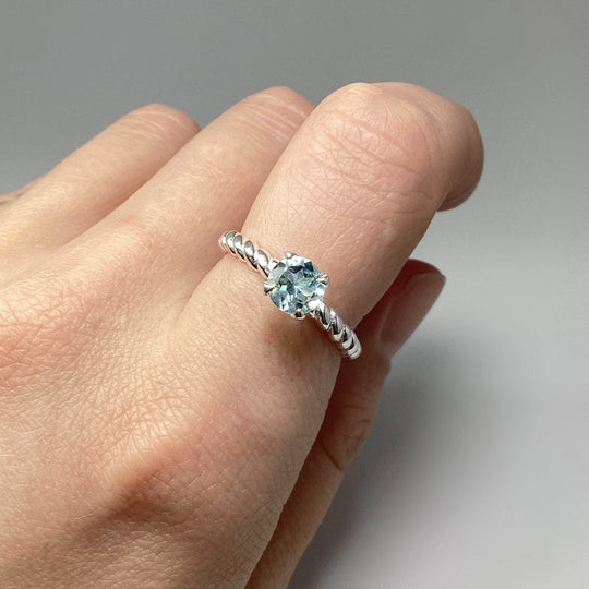 Blue Topaz Ring-Rocks and Gems Canada