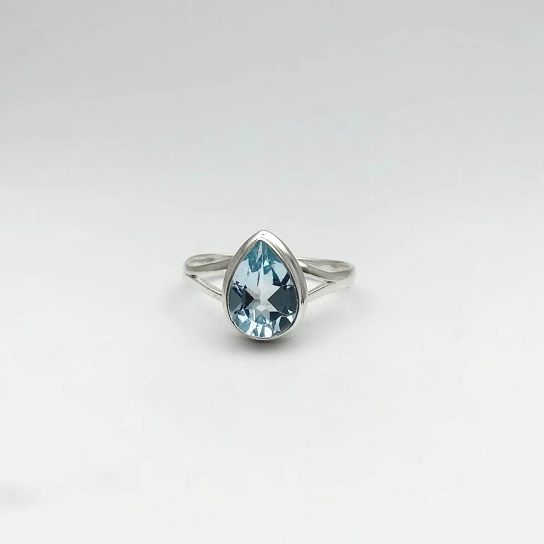 Blue Topaz Ring-Rocks and Gems Canada