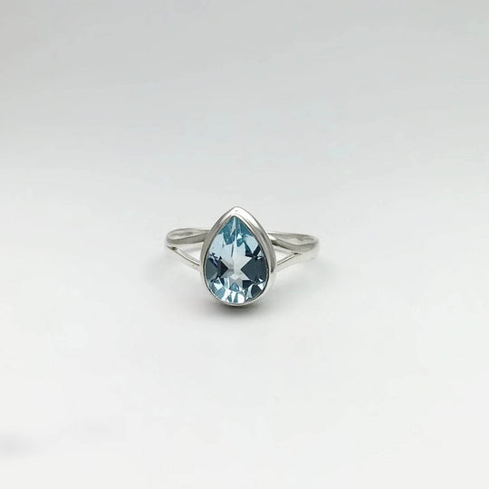 Blue Topaz Ring-Rocks and Gems Canada