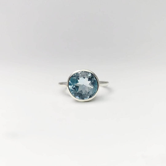 Blue Topaz Ring-Rocks and Gems Canada