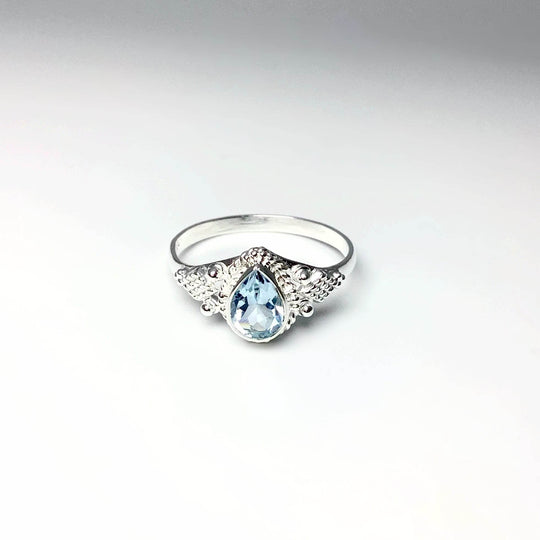 Blue Topaz Ring-Rocks and Gems Canada