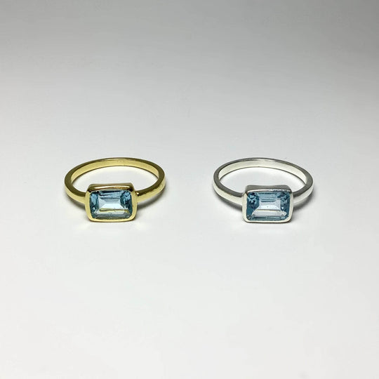 Blue Topaz Ring-Rocks and Gems Canada