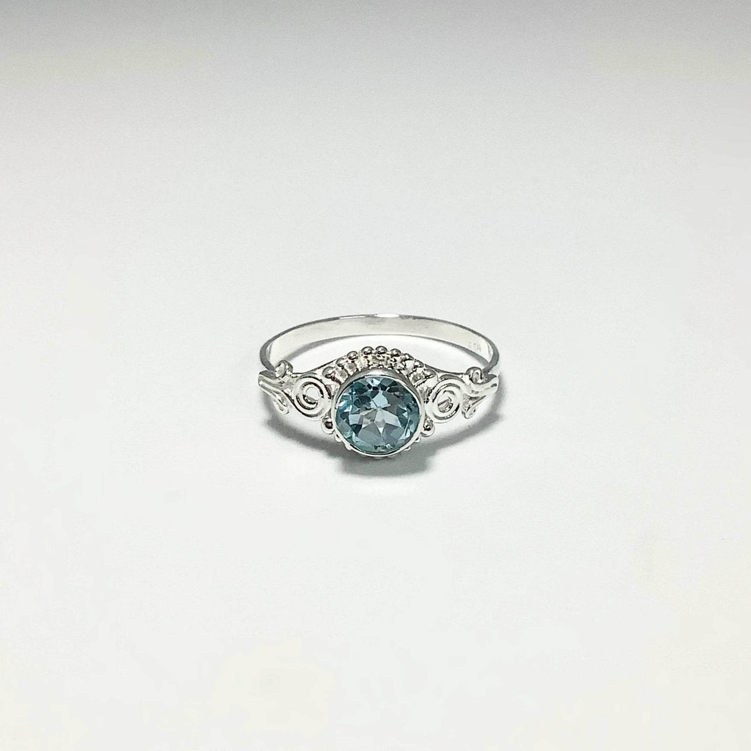 Blue Topaz Ring-Rocks and Gems Canada