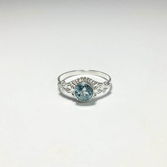 Blue Topaz Ring-Rocks and Gems Canada