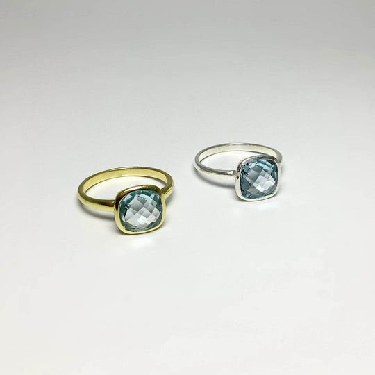 Blue Topaz Ring-Rocks and Gems Canada