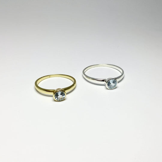 Blue Topaz Ring-Rocks and Gems Canada