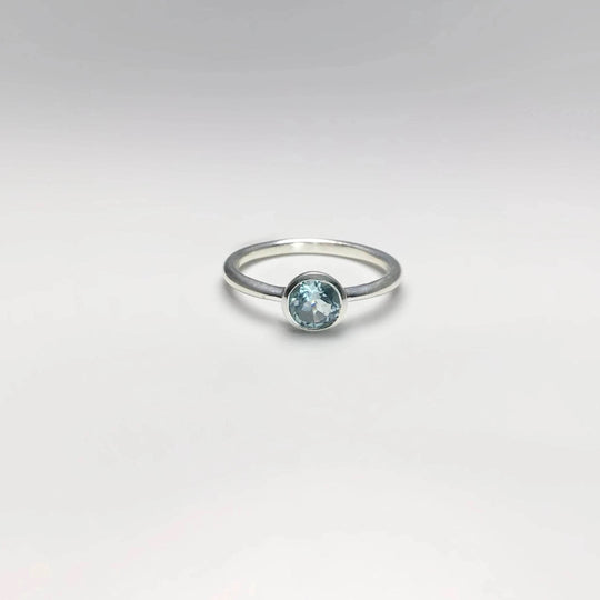 Blue Topaz Ring-Rocks and Gems Canada
