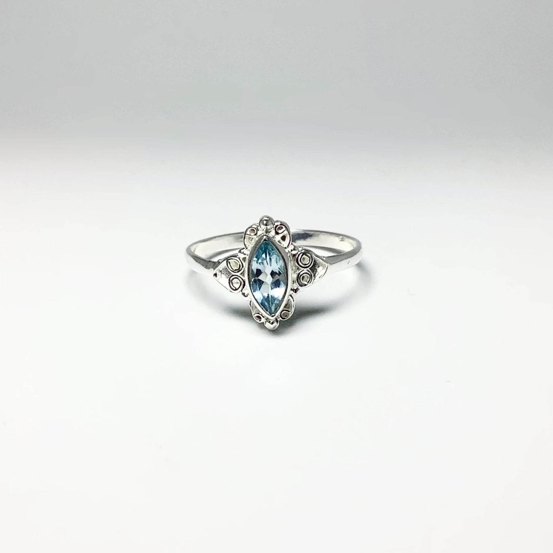 Blue Topaz Ring-Rocks and Gems Canada