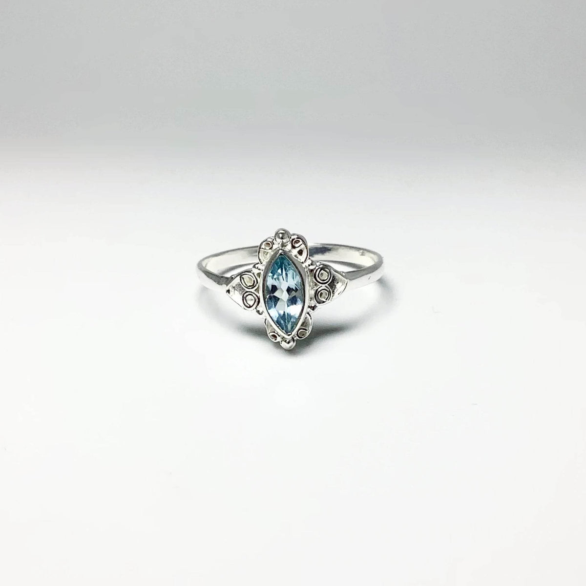 Blue Topaz Ring-Rocks and Gems Canada