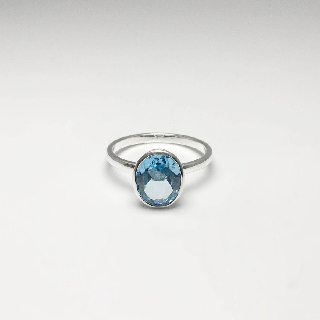 Blue Topaz Ring-Rocks and Gems Canada