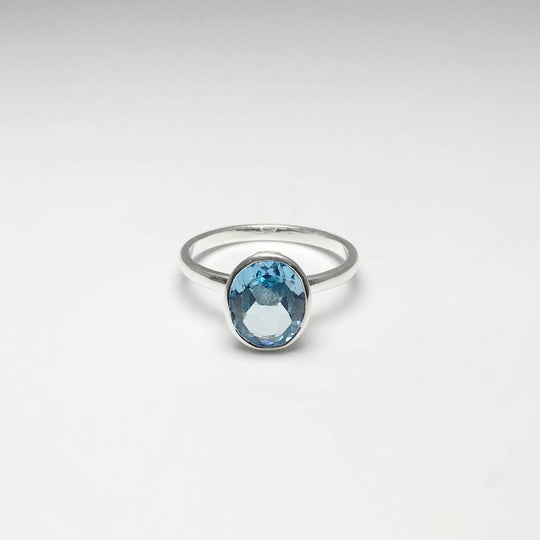Blue Topaz Ring-Rocks and Gems Canada