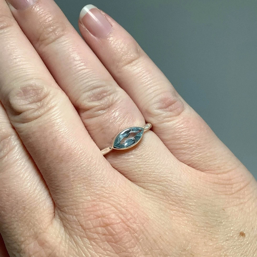 Blue Topaz Ring-Rocks and Gems Canada