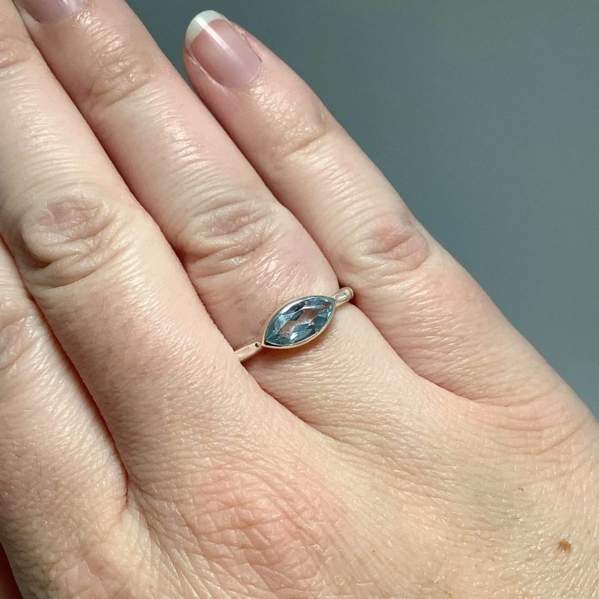 Blue Topaz Ring-Rocks and Gems Canada