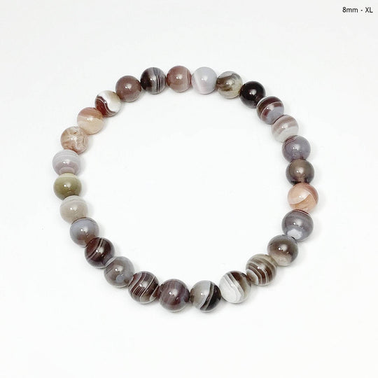 Botswana Agate Beaded Bracelet-Rocks and Gems Canada