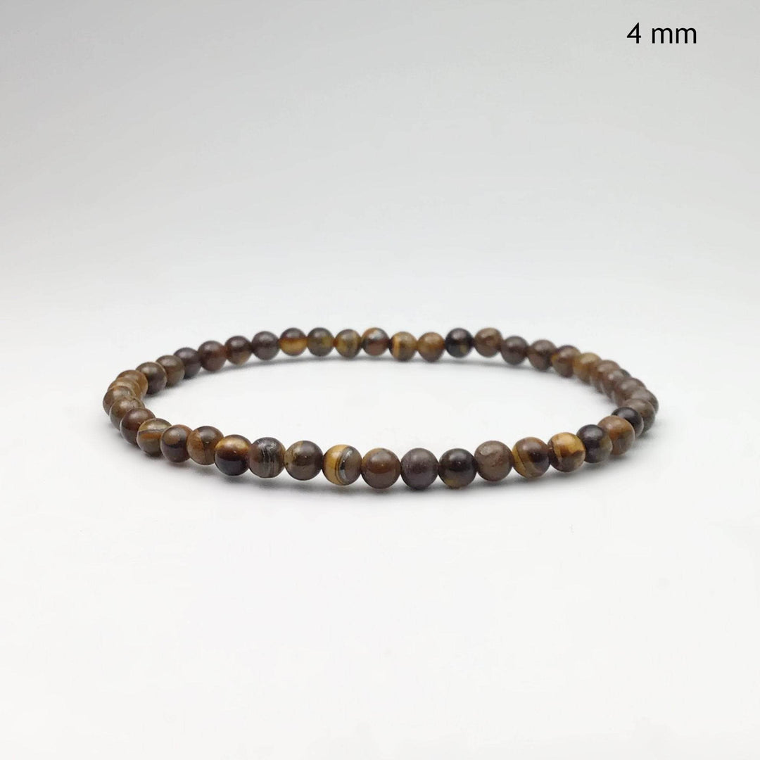 Brown Gold Tiger Iron Beaded Bracelet-Rocks and Gems Canada