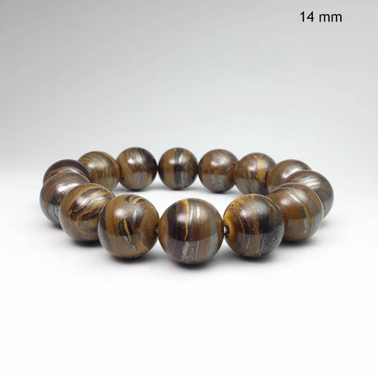 Brown Gold Tiger Iron Beaded Bracelet-Rocks and Gems Canada