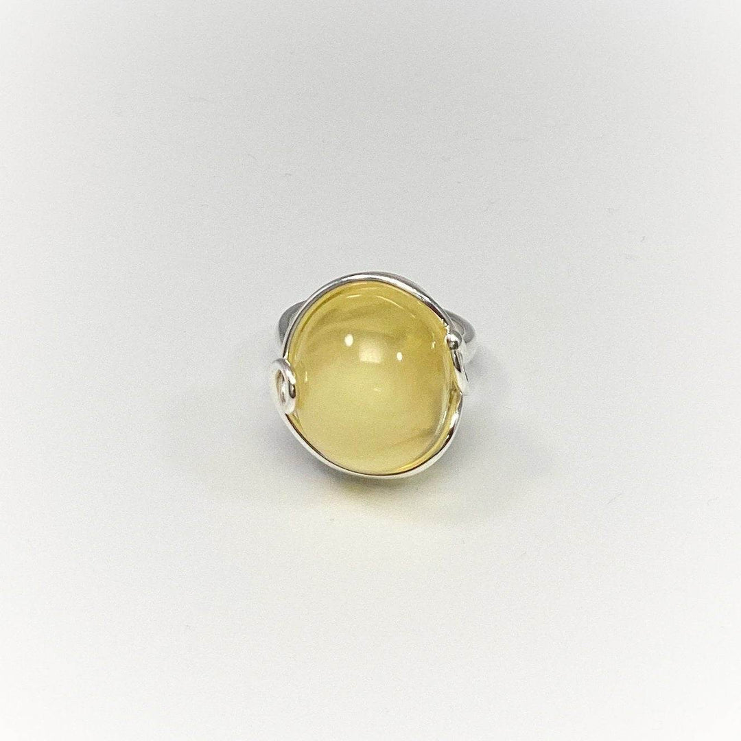 Butterscotch Amber Ring-Rocks and Gems Canada