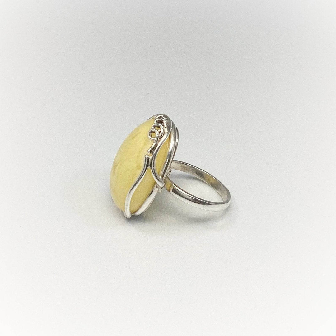 Butterscotch Amber Ring-Rocks and Gems Canada