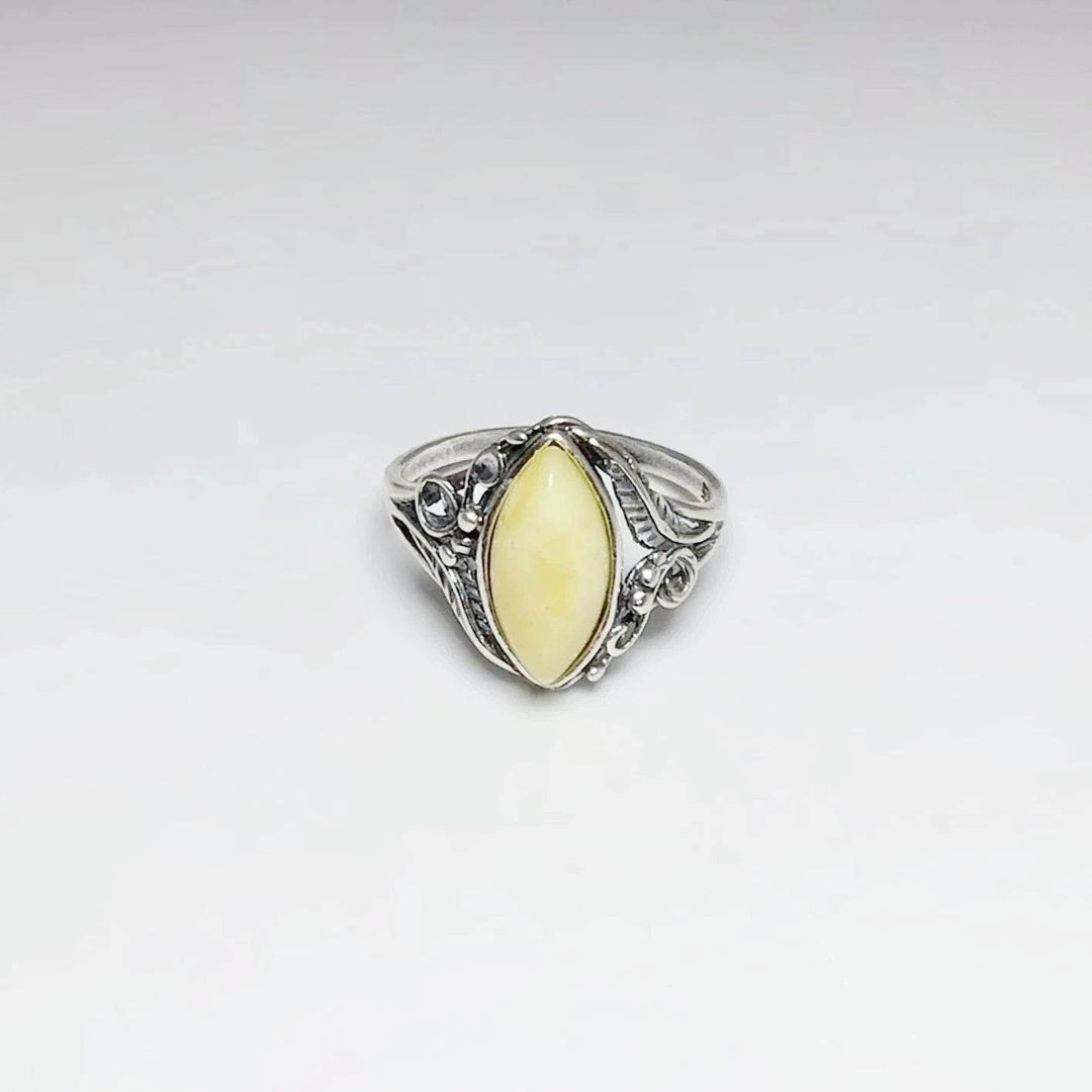 Butterscotch Amber Ring-Rocks and Gems Canada