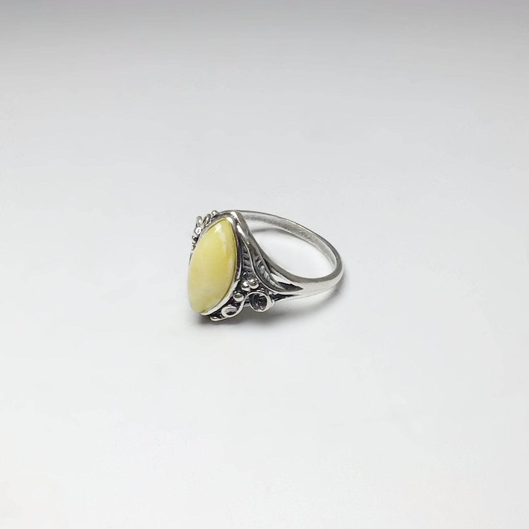Butterscotch Amber Ring-Rocks and Gems Canada