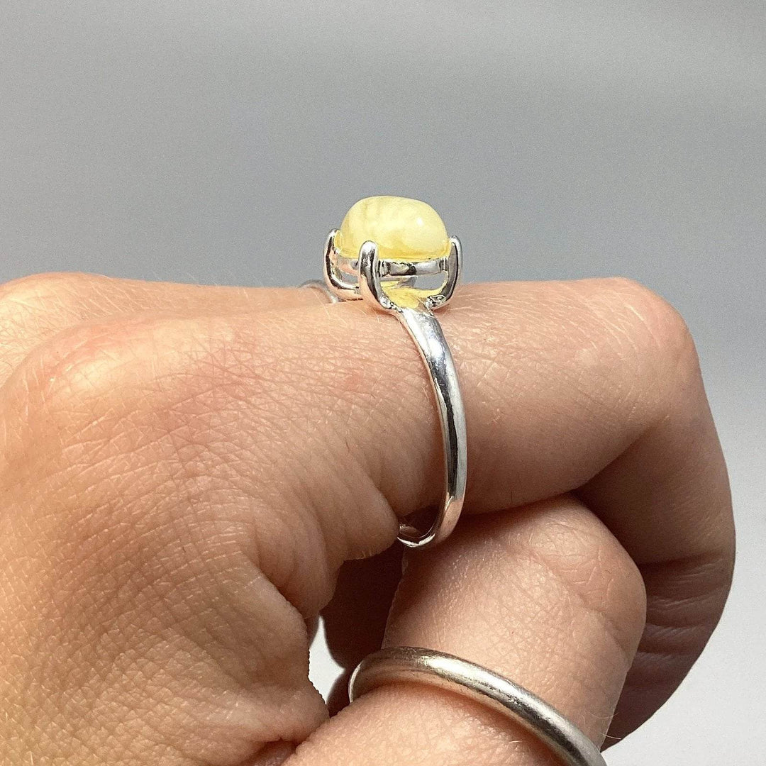 Butterscotch Amber Ring-Rocks and Gems Canada