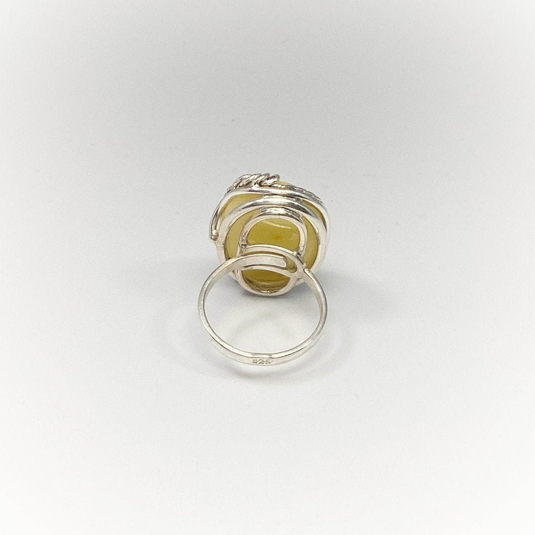 Butterscotch Amber Ring-Rocks and Gems Canada
