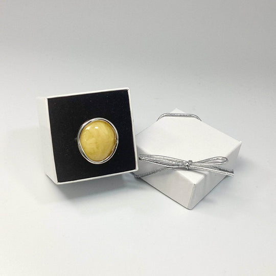 Butterscotch Amber Ring-Rocks and Gems Canada