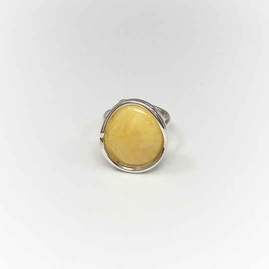 Butterscotch Amber Ring-Rocks and Gems Canada