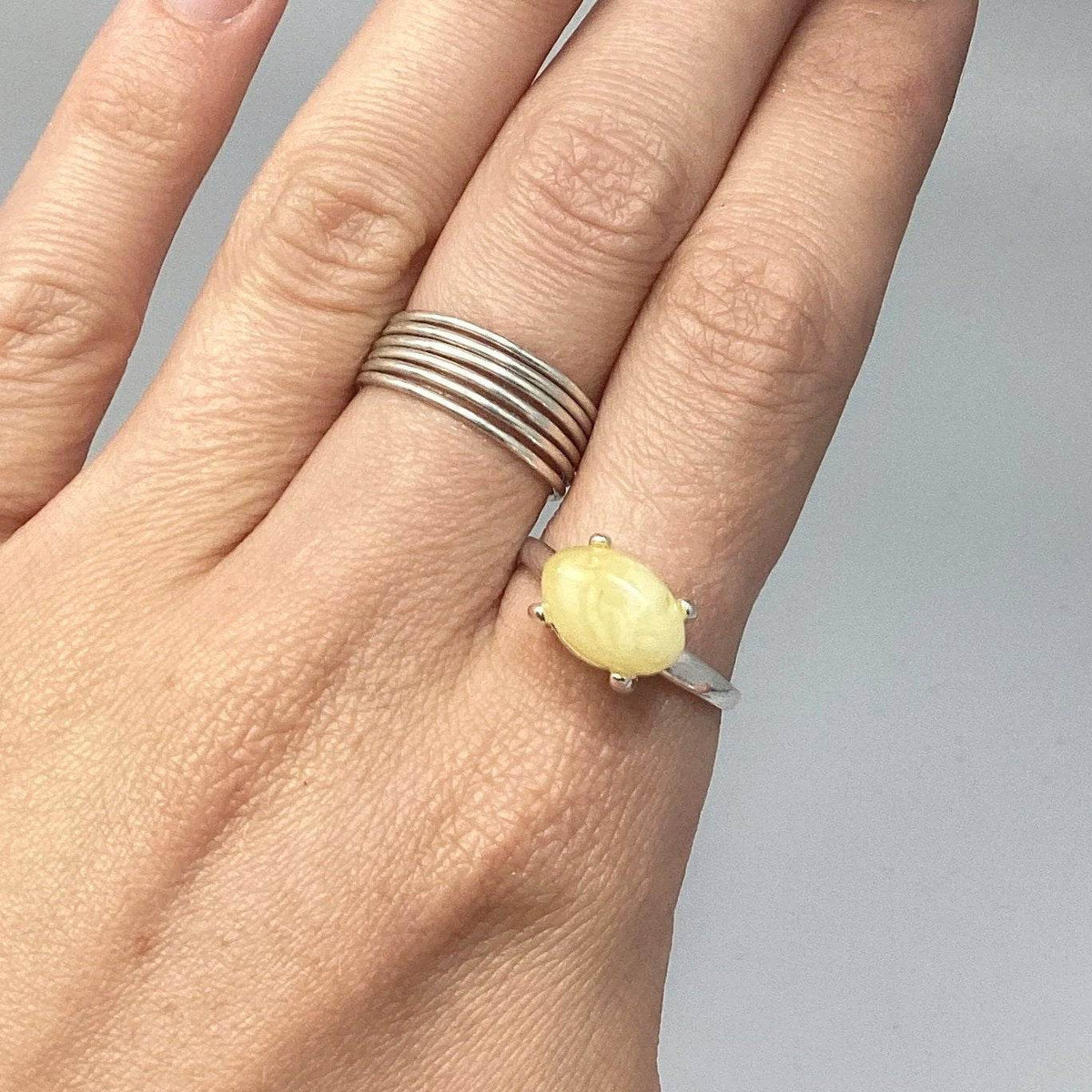 Butterscotch Amber Ring-Rocks and Gems Canada