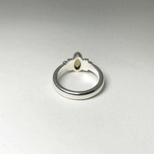 Cabochon Ethiopian Fire Opal Ring-Rocks and Gems Canada