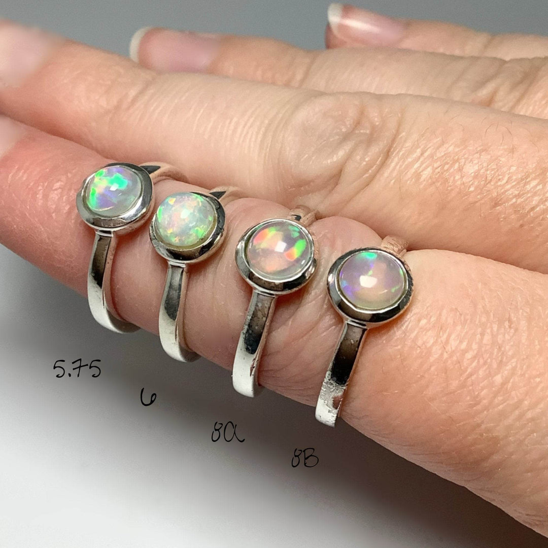 Cabochon Ethiopian Fire Opal Ring-Rocks and Gems Canada
