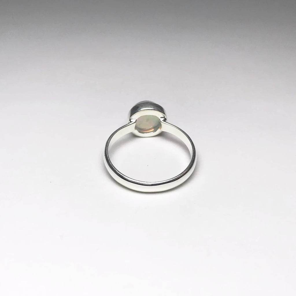 Cabochon Ethiopian Fire Opal Ring-Rocks and Gems Canada
