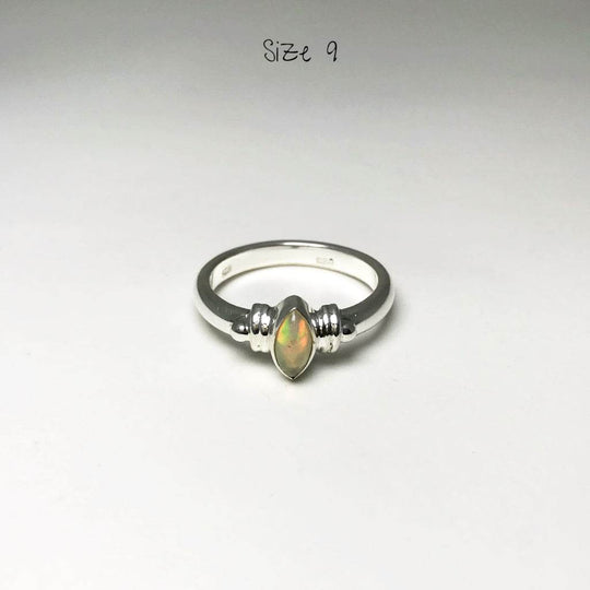 Cabochon Ethiopian Fire Opal Ring-Rocks and Gems Canada
