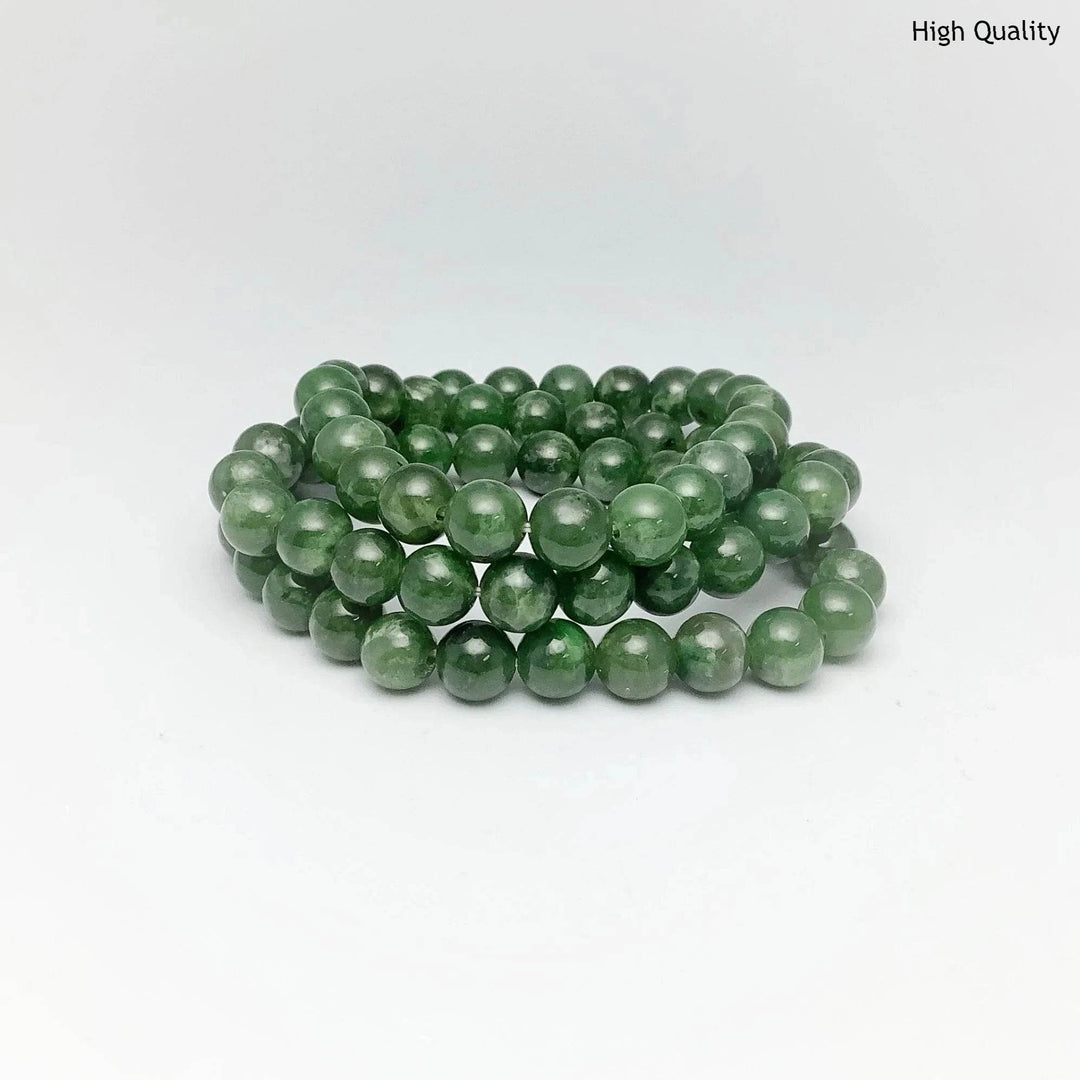 Canadian Jade Triple Wrap Beaded Bracelet-Rocks and Gems Canada