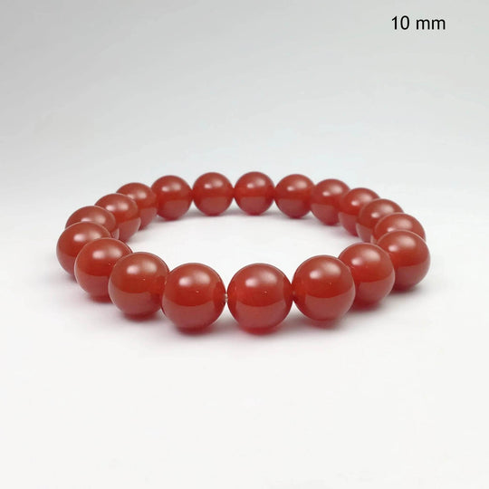 Carnelian Agate Beaded Bracelet-Rocks and Gems Canada