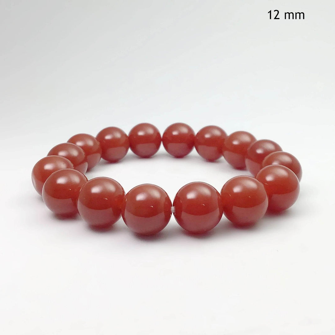 Carnelian Agate Beaded Bracelet-Rocks and Gems Canada