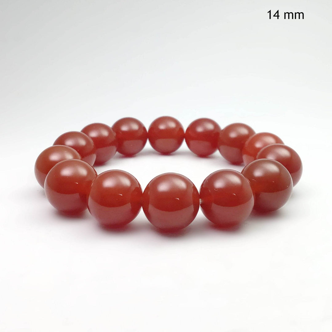 Carnelian Agate Beaded Bracelet-Rocks and Gems Canada