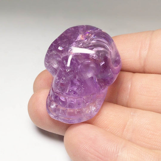 Carved Amethyst Crystal Skull-Rocks and Gems Canada