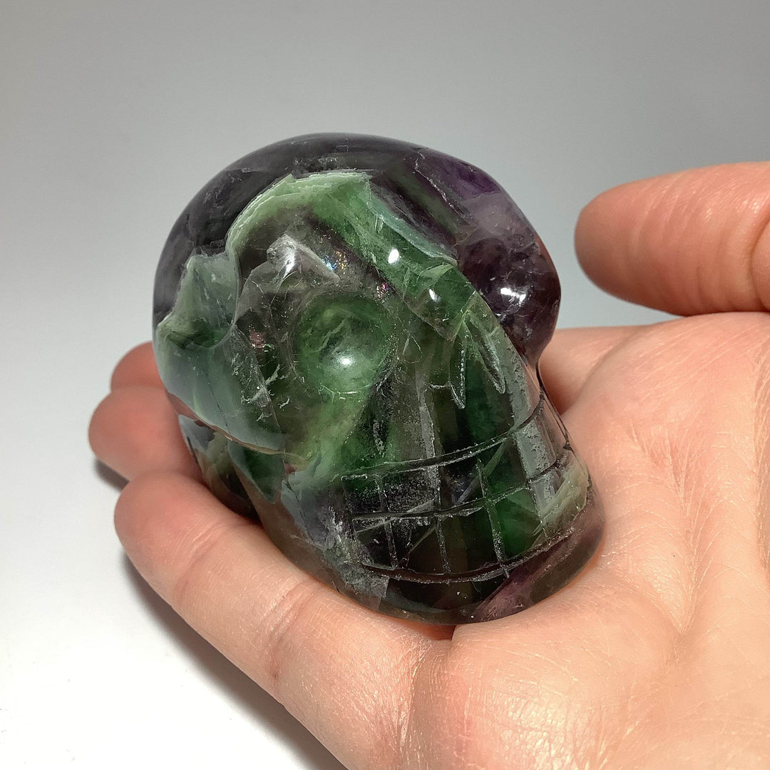 Carved Fluorite Skull-Rocks and Gems Canada