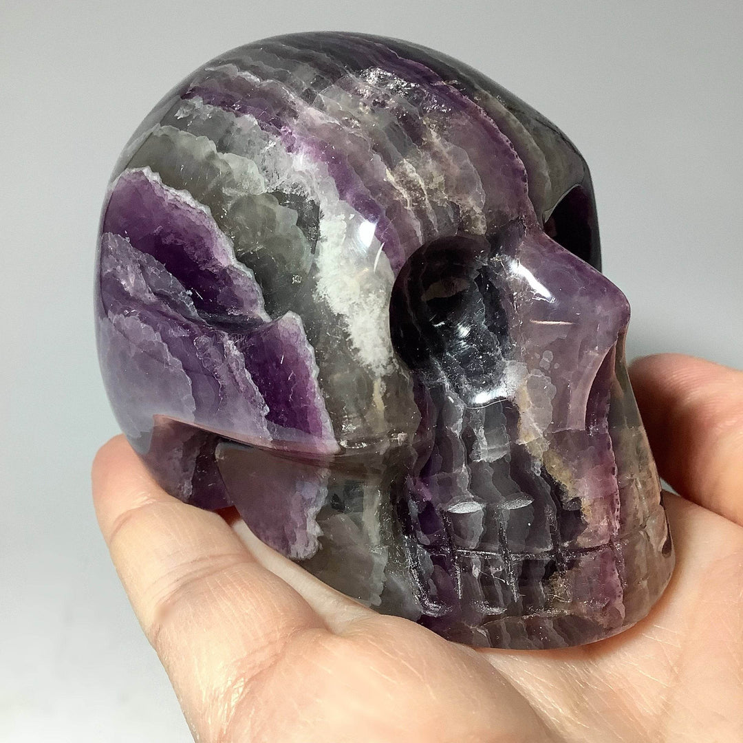 Carved Fluorite Skull-Rocks and Gems Canada