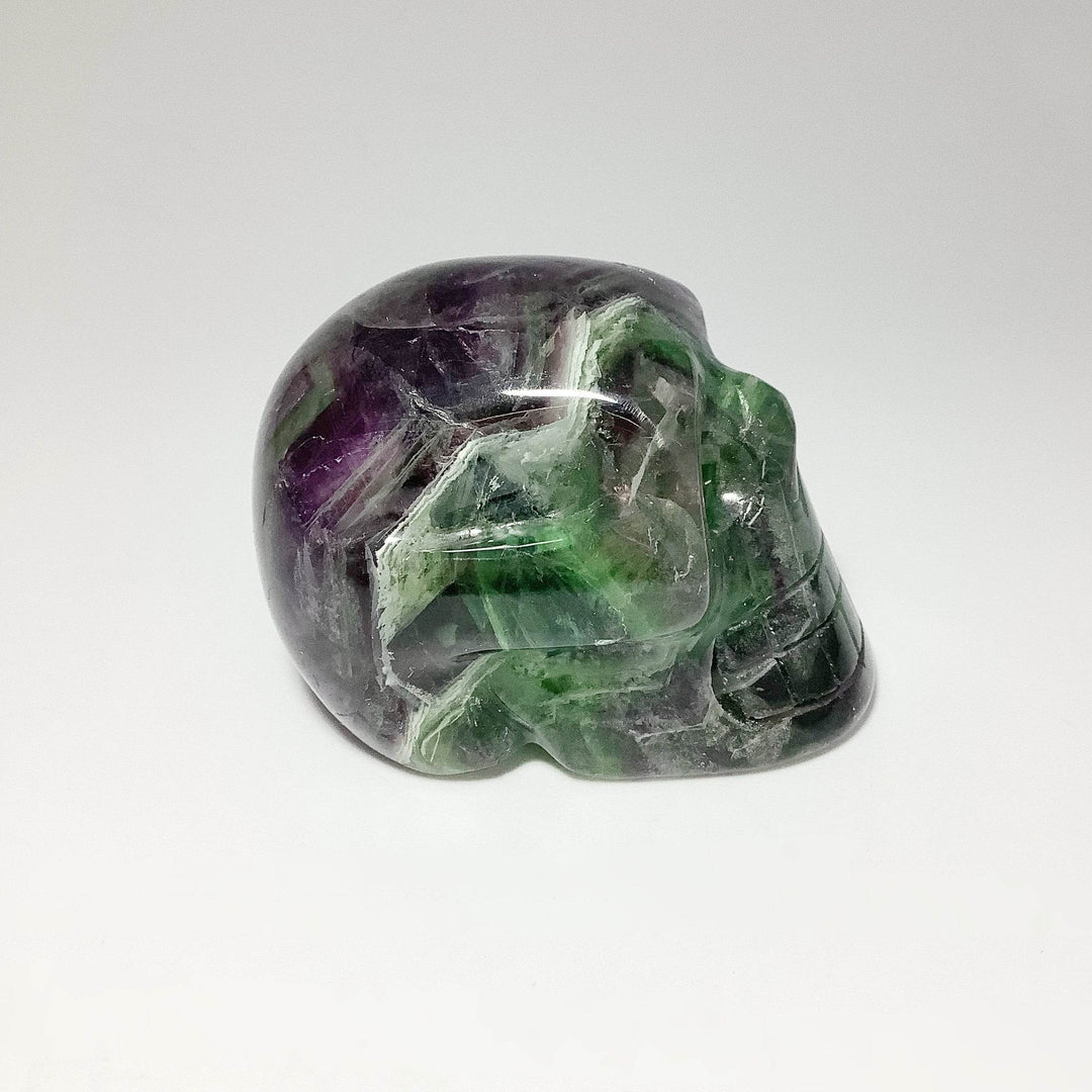 Carved Fluorite Skull-Rocks and Gems Canada