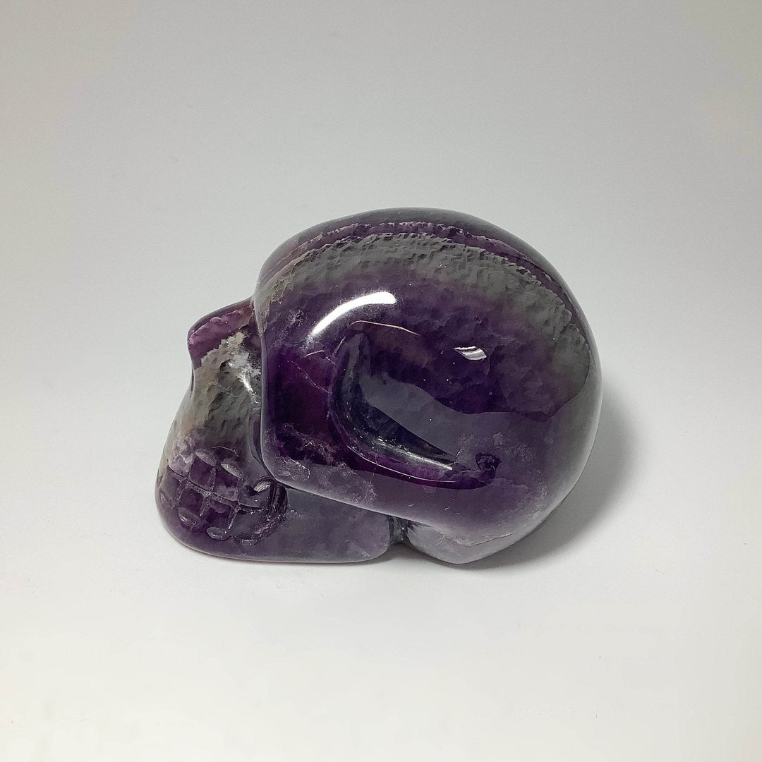 Carved Fluorite Skull-Rocks and Gems Canada