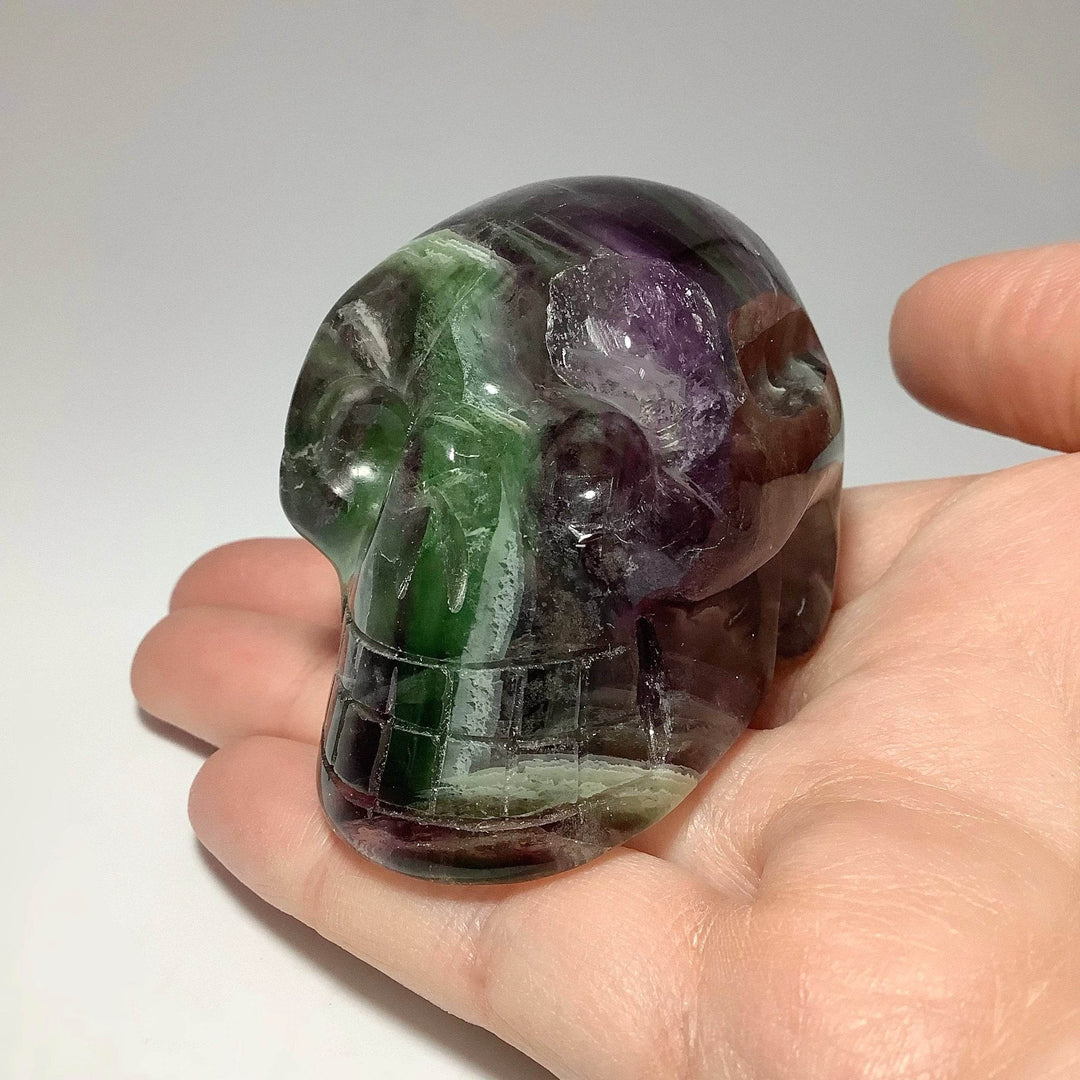 Carved Fluorite Skull-Rocks and Gems Canada