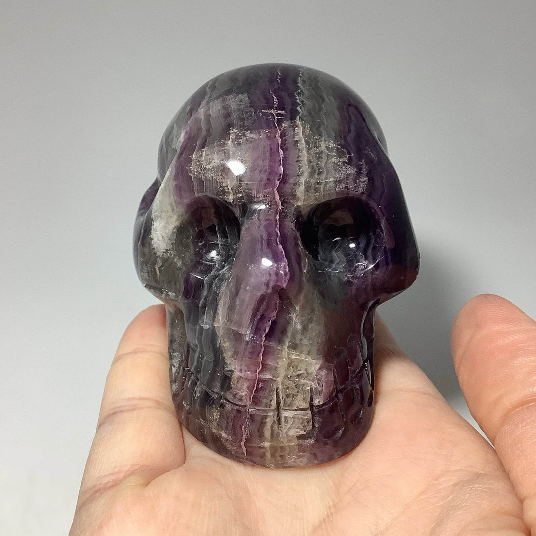 Carved Fluorite Skull-Rocks and Gems Canada