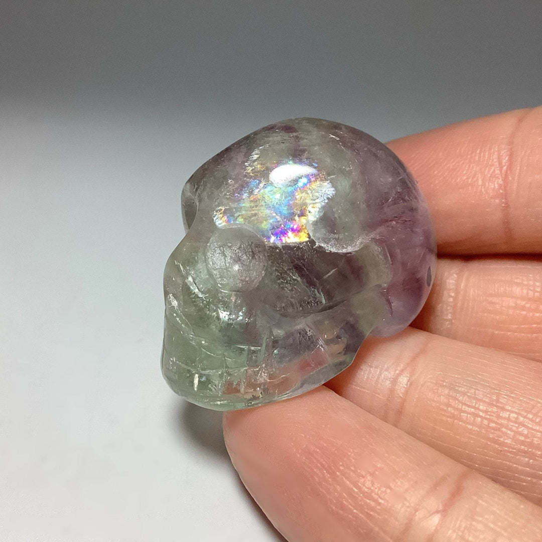 Carved Fluorite Skull-Rocks and Gems Canada