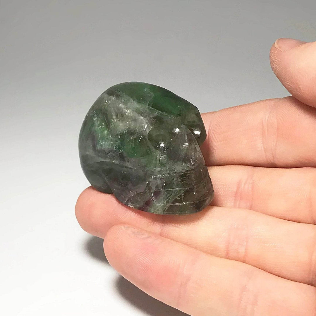 Carved Fluorite Skull-Rocks and Gems Canada