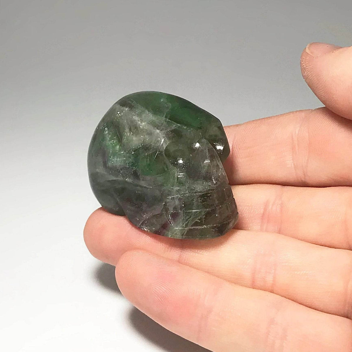 Carved Fluorite Skull-Rocks and Gems Canada